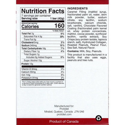 ProtiDIET Caramel & Sea Salt Crispy Bites (7ct)