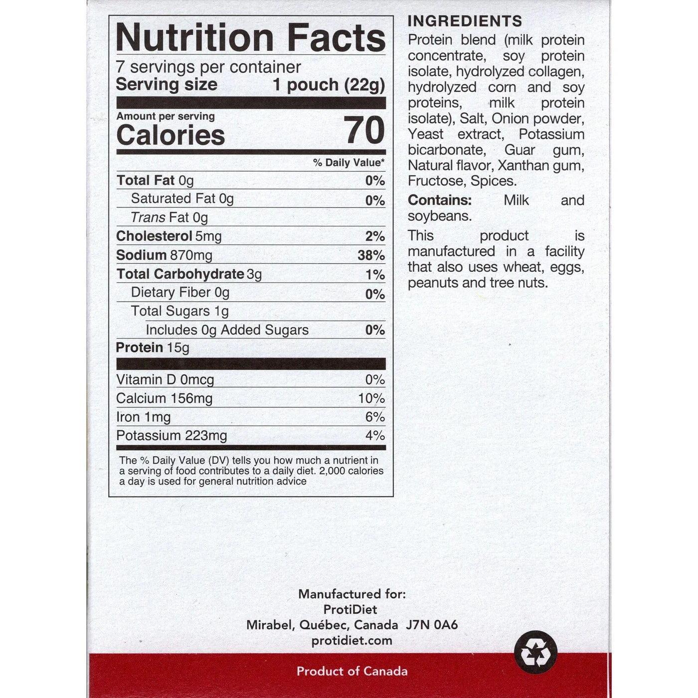 ProtiDIET High-Protein Chicken Soup | Gluten-Free (7ct)