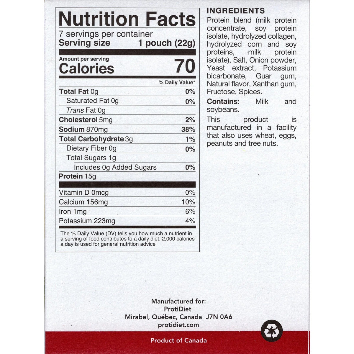 ProtiDIET High-Protein Chicken Soup | Gluten-Free (7ct)