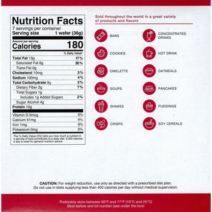 ProtiDIET Butterscotch & Sea Salt Protein Wafers (7ct)