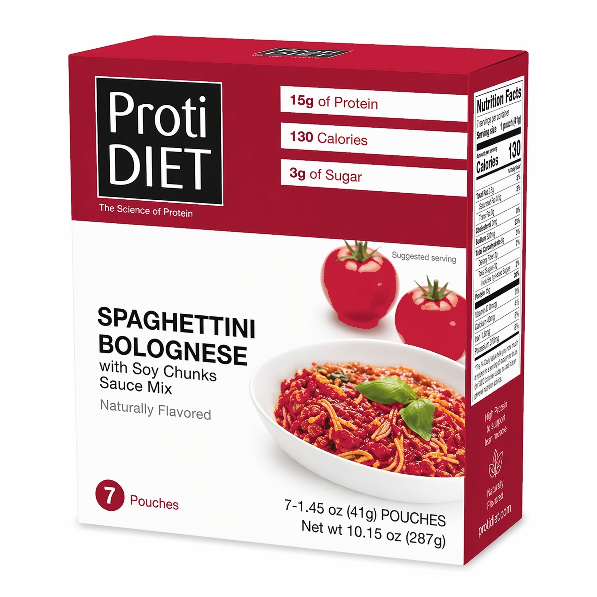 ProtiDIET Spaghettini with Soy Chunks Sauce Mix (7ct)