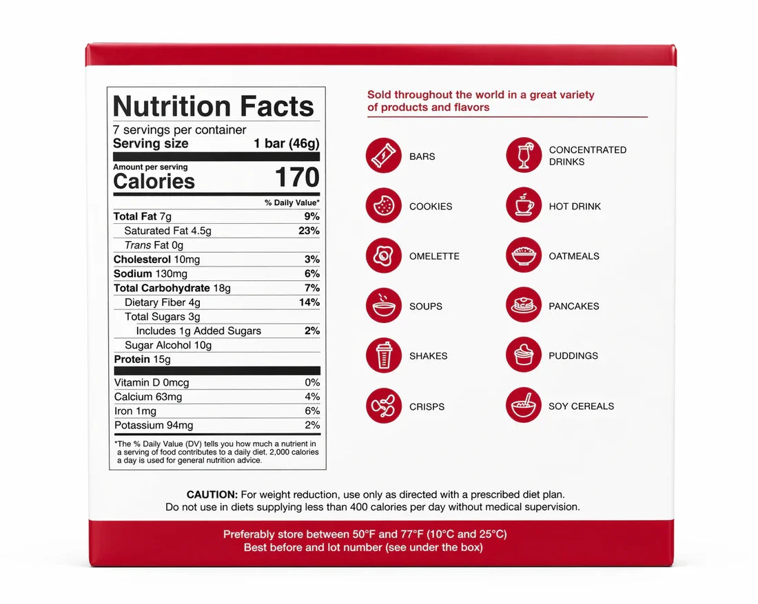ProtiDIET Caramel Layer & Peanut Delight Protein Bars (7ct)