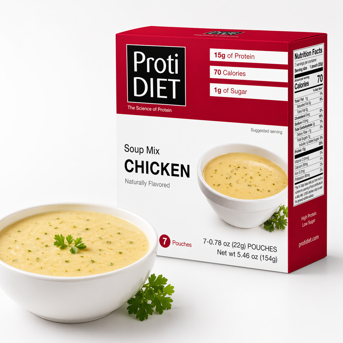 ProtiDIET High-Protein Chicken Soup | Gluten-Free (7ct)