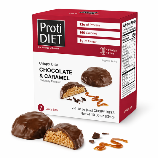 ProtiDIET Chocolate & Caramel Crispy Bites (7ct)