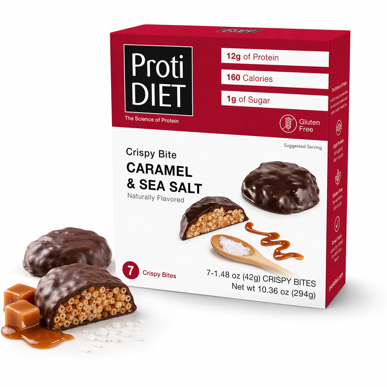 ProtiDIET Caramel & Sea Salt Crispy Bites (7ct)