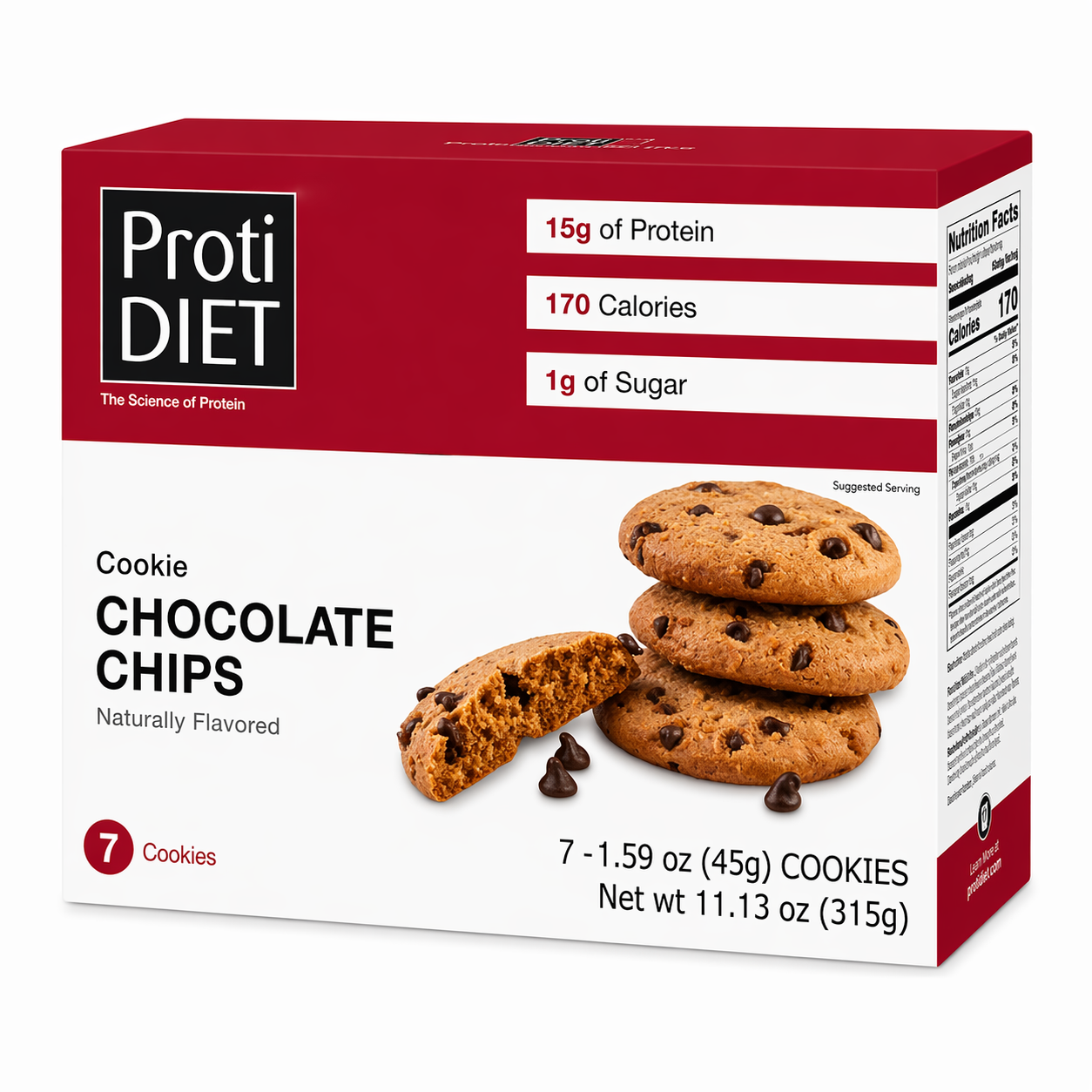 ProtiDIET Chocolate Chip Protein Cookies (7ct)