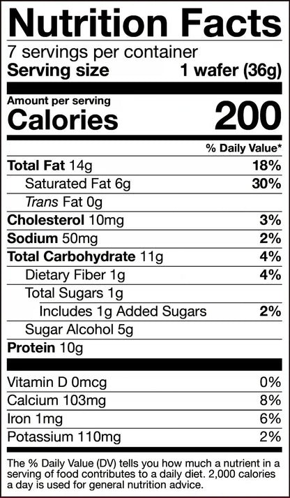 ProtiDIET Cookies & Cream Protein Wafers (7ct)