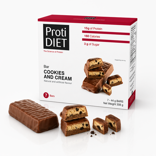ProtiDIET Cookies & Cream Protein Bars (7ct)