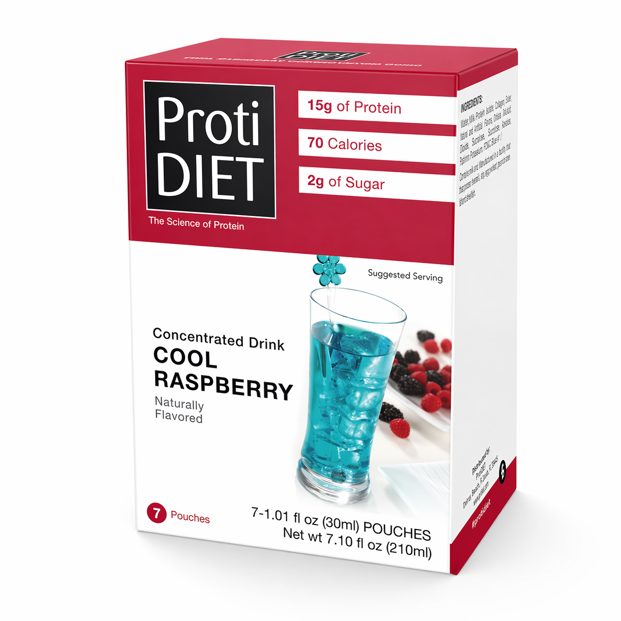 ProtiDIET Cool Raspberry Liquid Concentrate Drink (7ct)