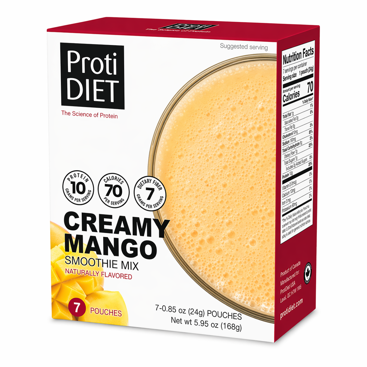 ProtiDIET High Protein Creamy Mango Smoothie (7ct)