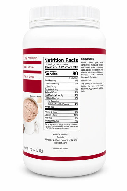 ProtiDIET Hot Cocoa Mix Jar (21 serv)