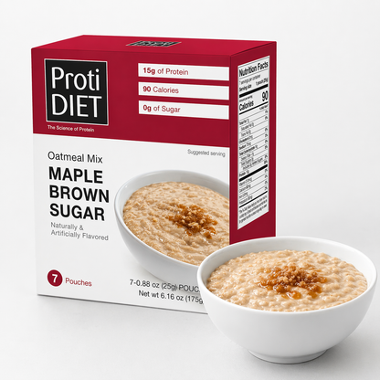ProtiDIET High-Protein Maple Brown Sugar Oatmeal Box (7ct)