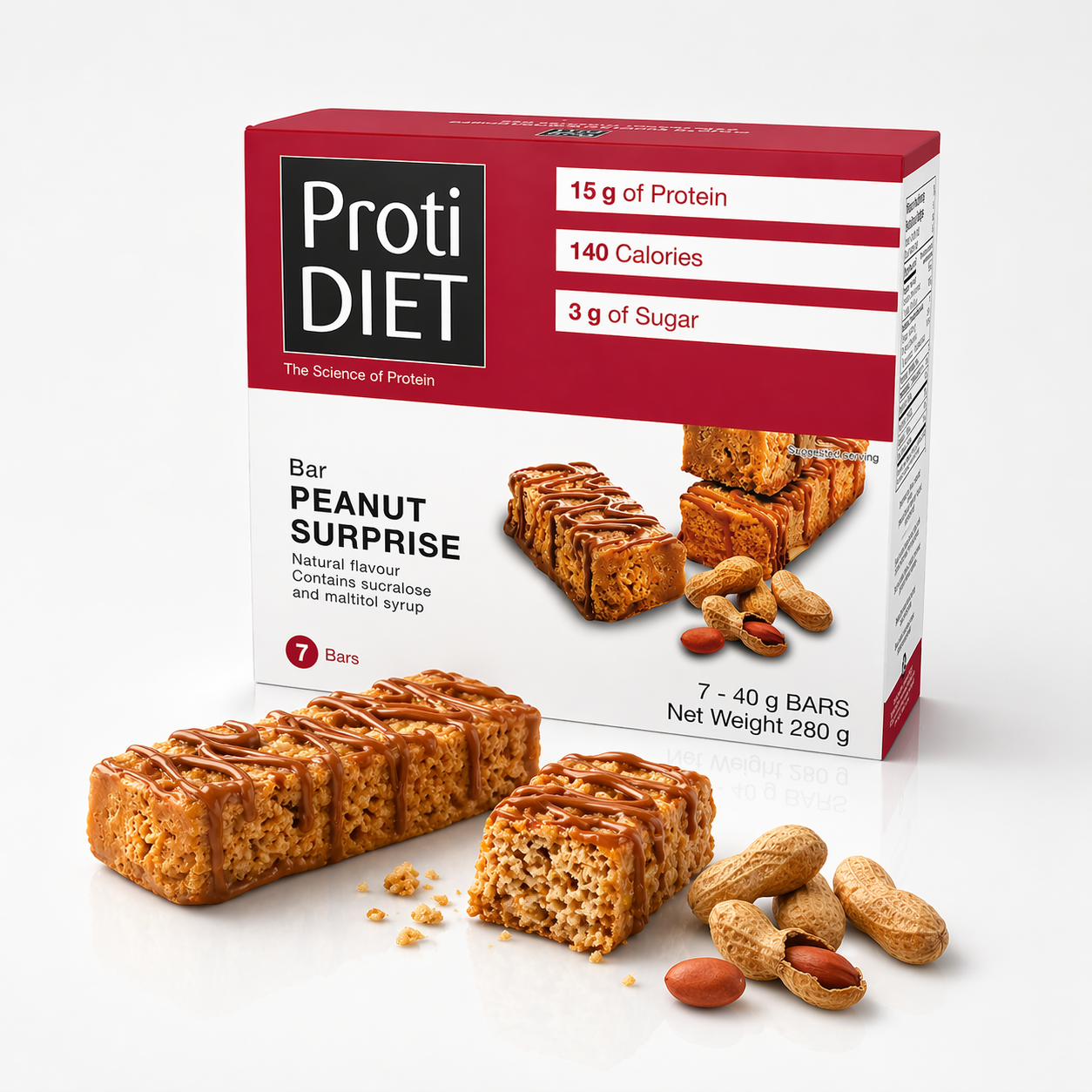 ProtiDIET Peanut Surprise Protein Bars (7ct)