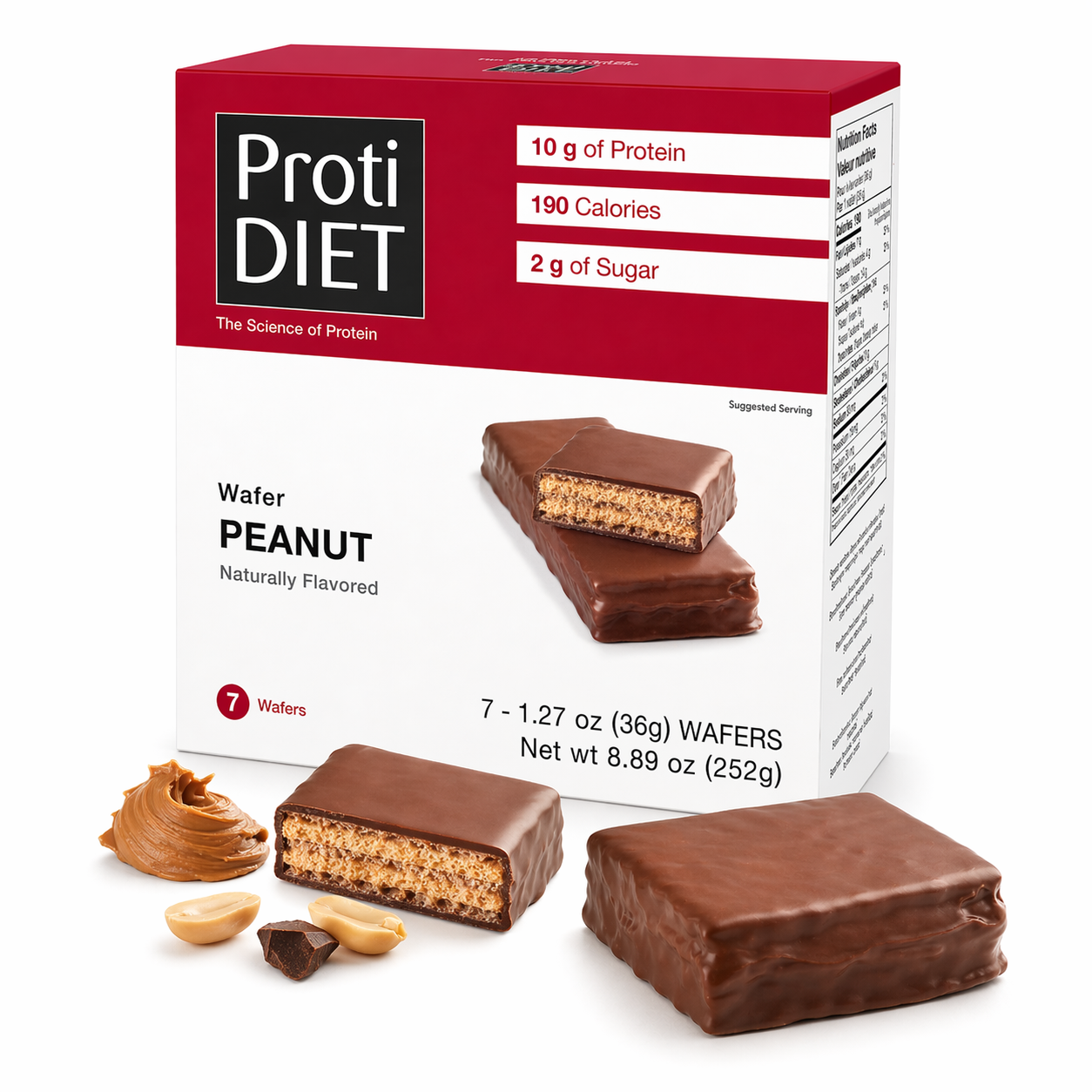 ProtiDIET Peanut Protein  Wafers (7ct)