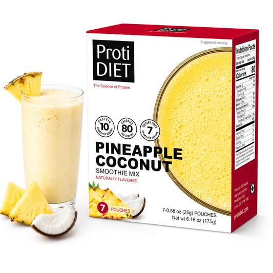 ProtiDIET High Protein Pineapple Coconut Smoothie Mix (7ct)
