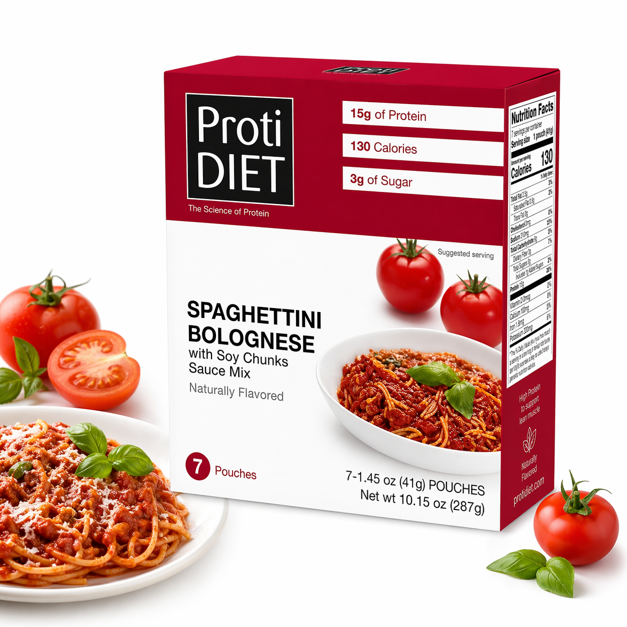 ProtiDIET Spaghettini with Soy Chunks Sauce Mix (7ct)