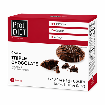 ProtiDIET Triple Chocolate Protein Cookies (7ct)