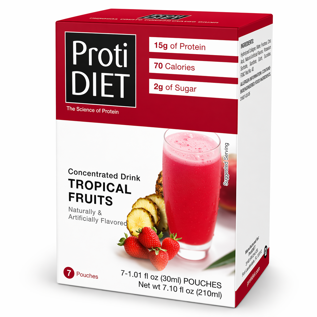 ProtiDIET Tropical Fruits Liquid Concentrate Drink (7ct)