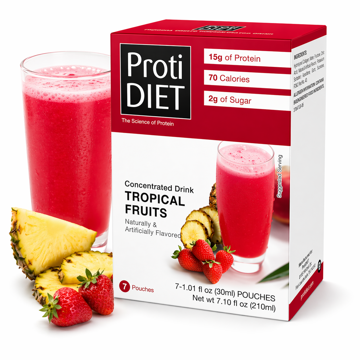 ProtiDIET Tropical Fruits Liquid Concentrate Drink (7ct)