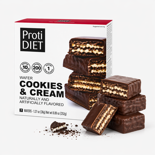 ProtiDIET Cookies & Cream Protein Wafers (7ct)