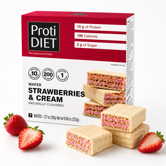 ProtiDIET Strawberries & Cream Protein Wafers (7ct)