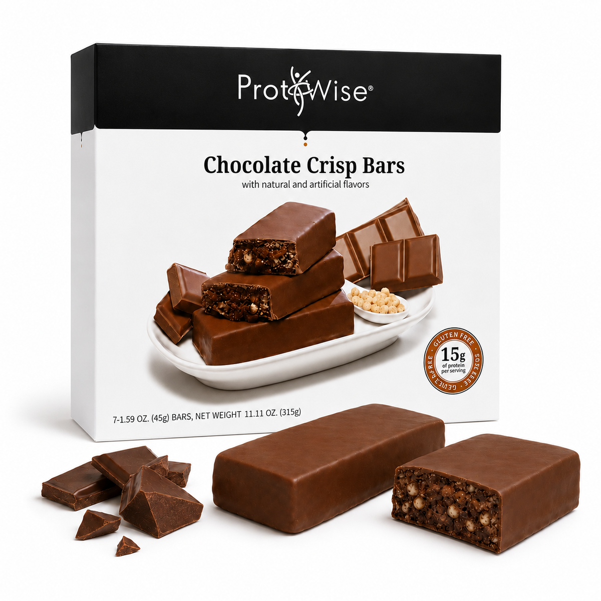 ProtiWise Chocolate Crisp Protein Bars (7ct)