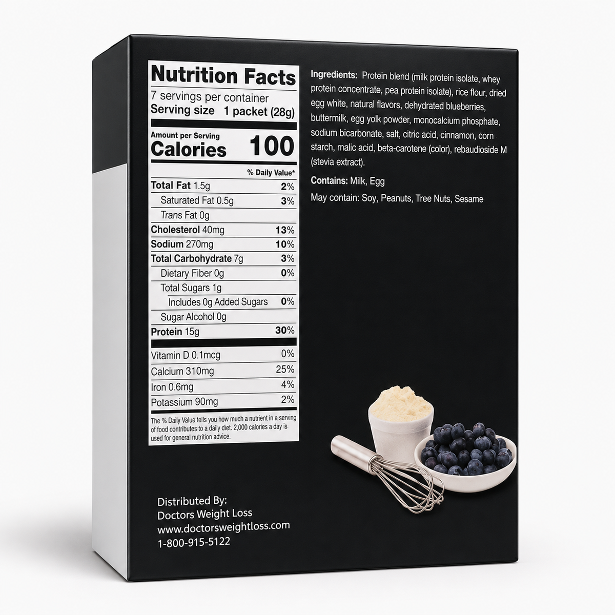 ProtiWise Blueberry Pancake | High-Protein (7ct)