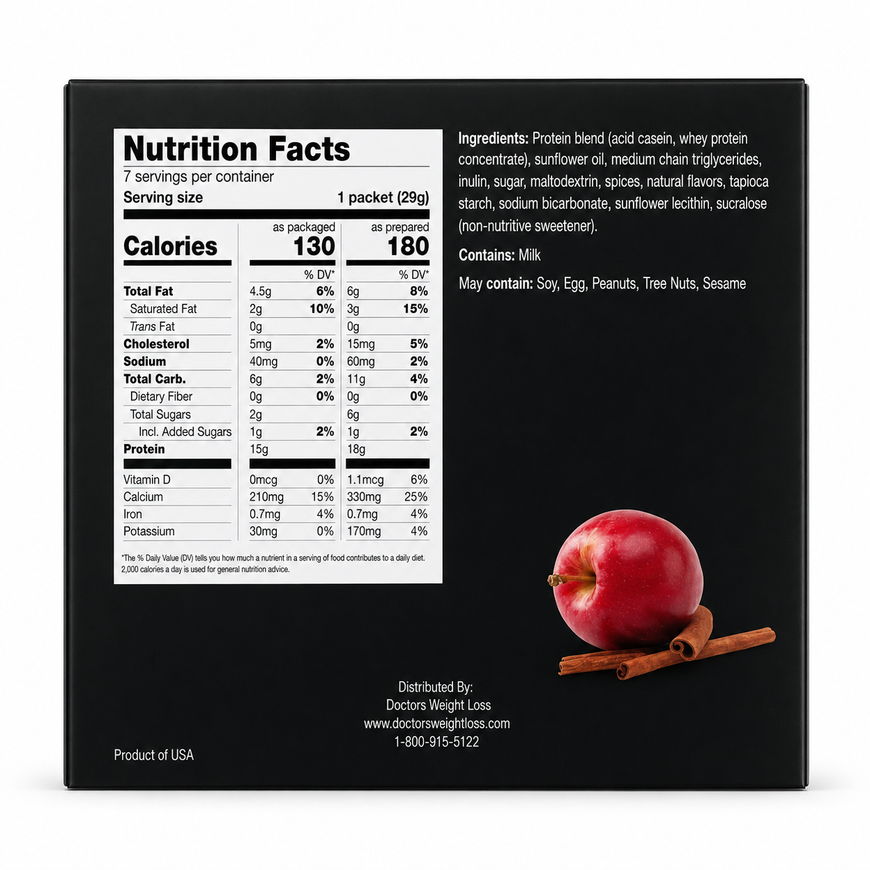 ProtiWise Apple Cinnamon Protein Breakfast Cereal (7ct)