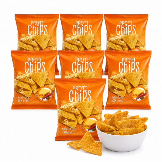 ProtiWise Spicy Nacho Cheese Chips | High-Protein & Fiber Snack (7ct)