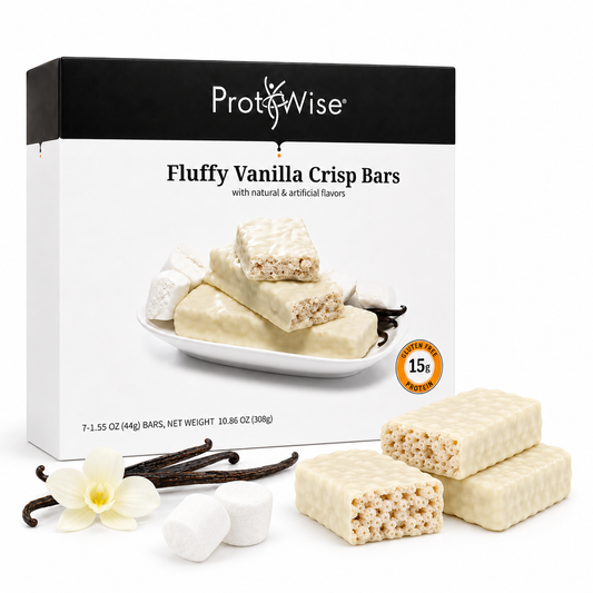ProtiWise Fluffy Vanilla Crisp Diet-Friendly Protein Bars (7ct)