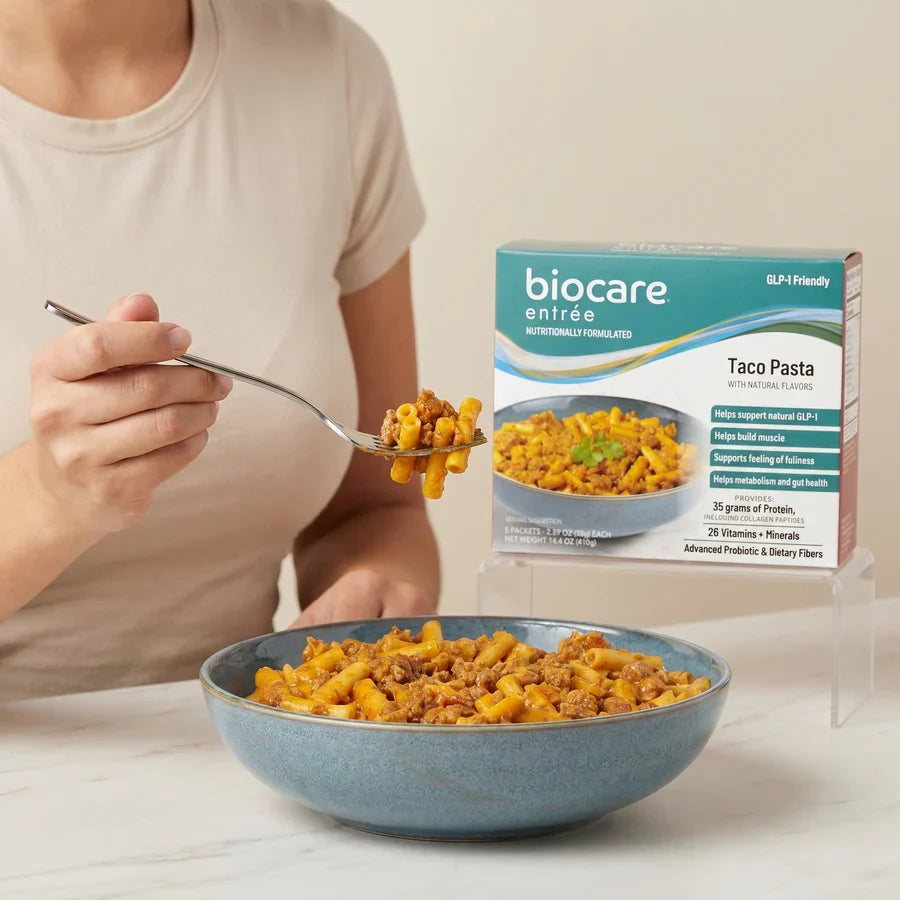 Biocare Taco Pasta Entree | 35g High Protein Meal (1ct)