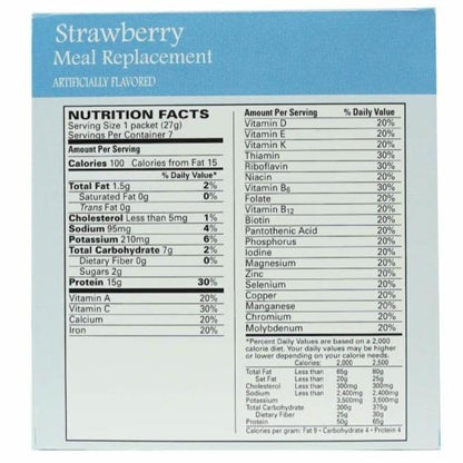 Strawberry Cream - 100 Calorie Shake Mix (7/Box) - Aspartame Free - BestMed - Doctors Weight Loss